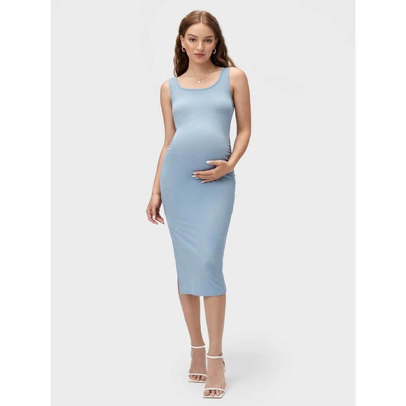 BASICS Maternity Split Tank Dress - Picture 6 of 11